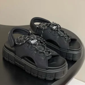Miu Miu Women Chunky Neoprene Sandals 5X418E30K