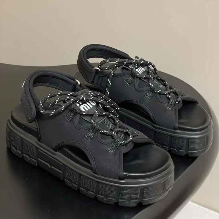 Miu Miu Women Chunky Neoprene Sandals 5X418E30K