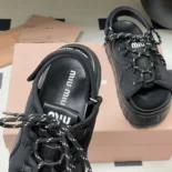 Miu Miu Women Chunky Neoprene Sandals 5X418E30K