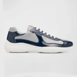Prada Unisex Men's America's Cup Patent Leather Patchwork Sneakers