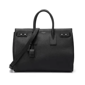 Saint Laurent YSL Women Sac De Jour in Supple Grained Leather-Black