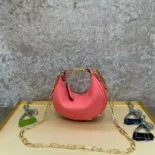 Fendi Women Nano Fendigraphy Pink Leather Charm