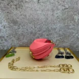 Fendi Women Nano Fendigraphy Pink Leather Charm