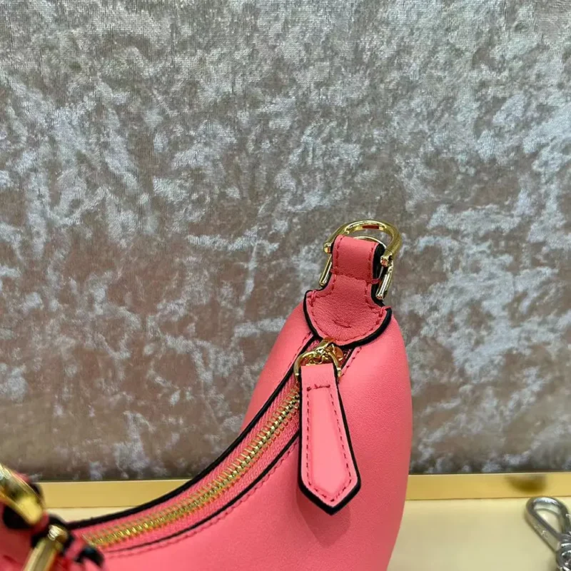 Fendi Women Nano Fendigraphy Pink Leather Charm