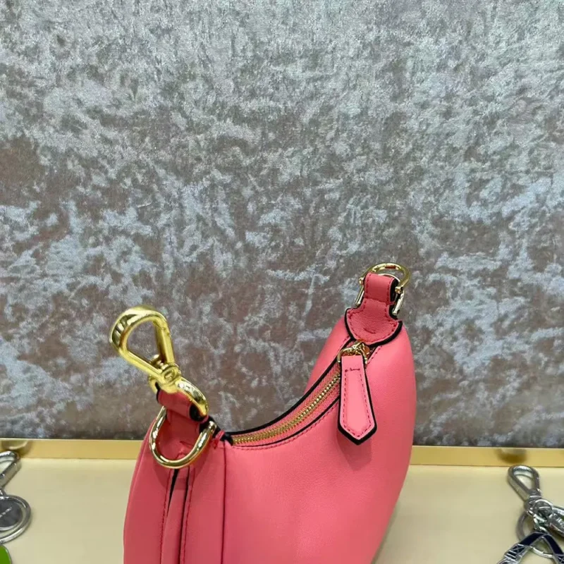 Fendi Women Nano Fendigraphy Pink Leather Charm