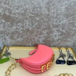 Fendi Women Nano Fendigraphy Pink Leather Charm