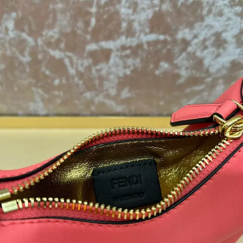 Fendi Women Nano Fendigraphy Pink Leather Charm